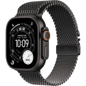 APPLE Watch Ultra 3 GPS + Cellular - 49mm Black Titanium Case - Black Titanium Milanese Loop - Medium