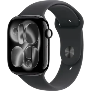 APPLE Watch Series 11 GPS - 46mm Jet Black Aluminium Case - Black Sport Band M/L