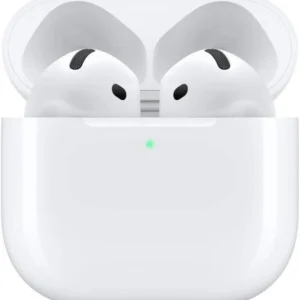 Apple AirPods 4 avec réduction active du bruit (4e génération 2024), sans fil, Bluetooth®, boîtier de charge USB-C avec haut-parleur, puce H2, Siri, blanc